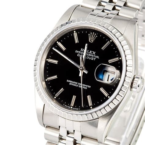 rolex 16220 black|Rolex oyster perpetual datejust 16220.